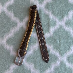 NEW Browning survival cord brown and Yellow Braided dog collar